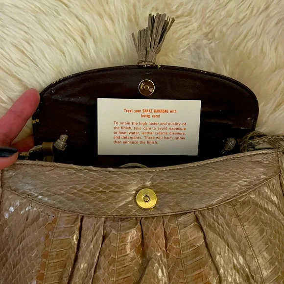 Vintage Snakeskin bag - Picture 3 of 7